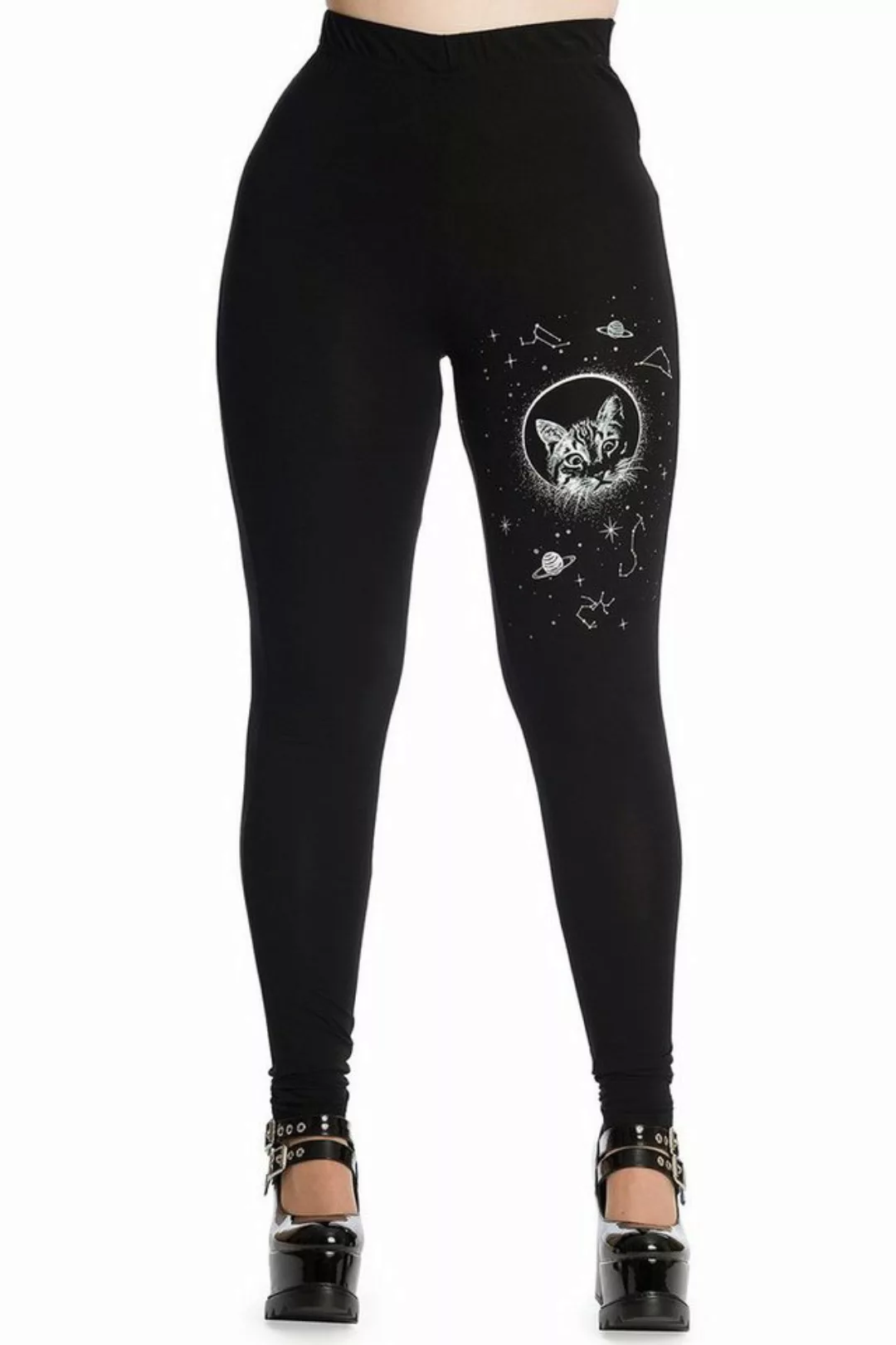 Banned Leggings Space Cat Katze Weltall Kitty Astronaut Weltraum günstig online kaufen