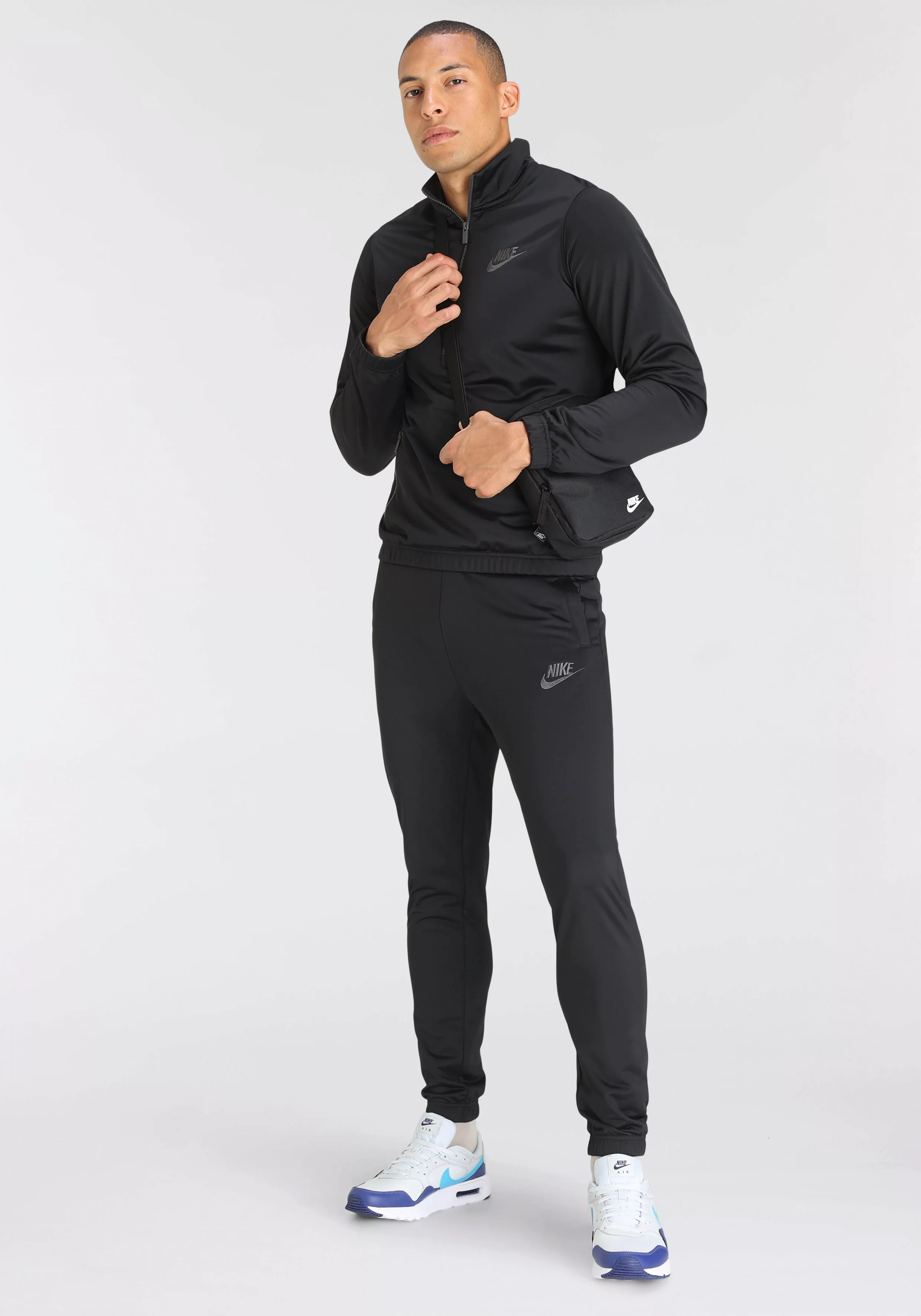 Nike Sportswear Sport Essentials Poly Knit Trainingsanzug XL Black / Dk Smo günstig online kaufen