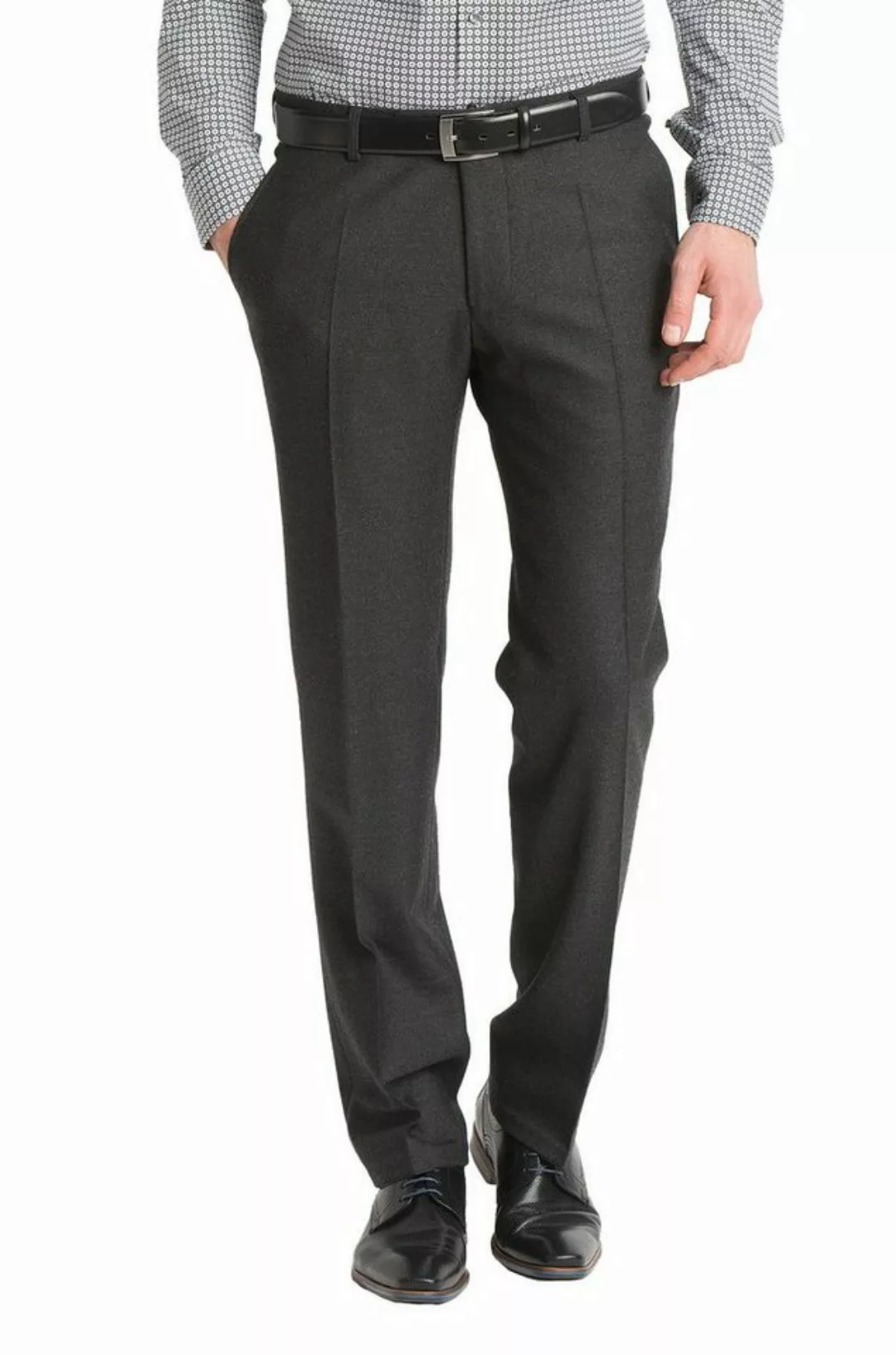 aubi: Stoffhose aubi Perfect Fit Herren Businesshose Anzughose Flanell Flat günstig online kaufen