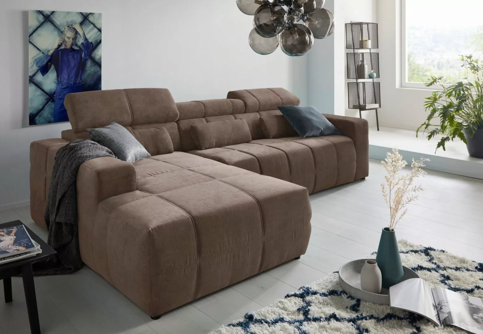 DOMO collection Ecksofa Brandon große Ausführung B/T/H: 289/177/80 cm, auch günstig online kaufen