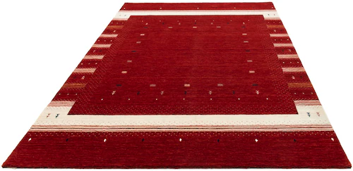 morgenland Wollteppich »Loribaft Bordüre Rosso 240 x 172 cm«, rechteckig günstig online kaufen