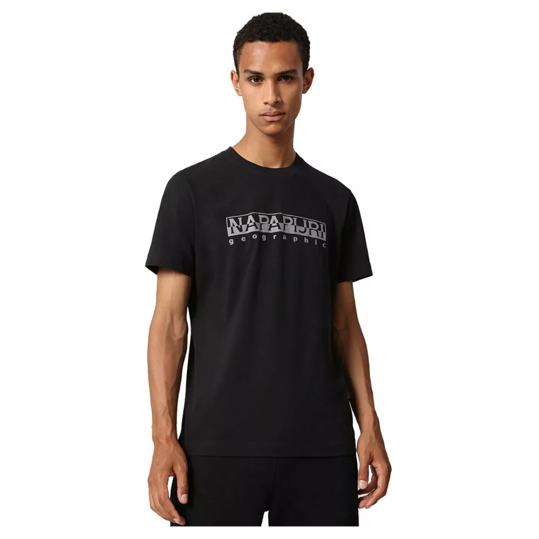 Napapijri Serber Print Kurzärmeliges T-shirt XS Black 041 günstig online kaufen