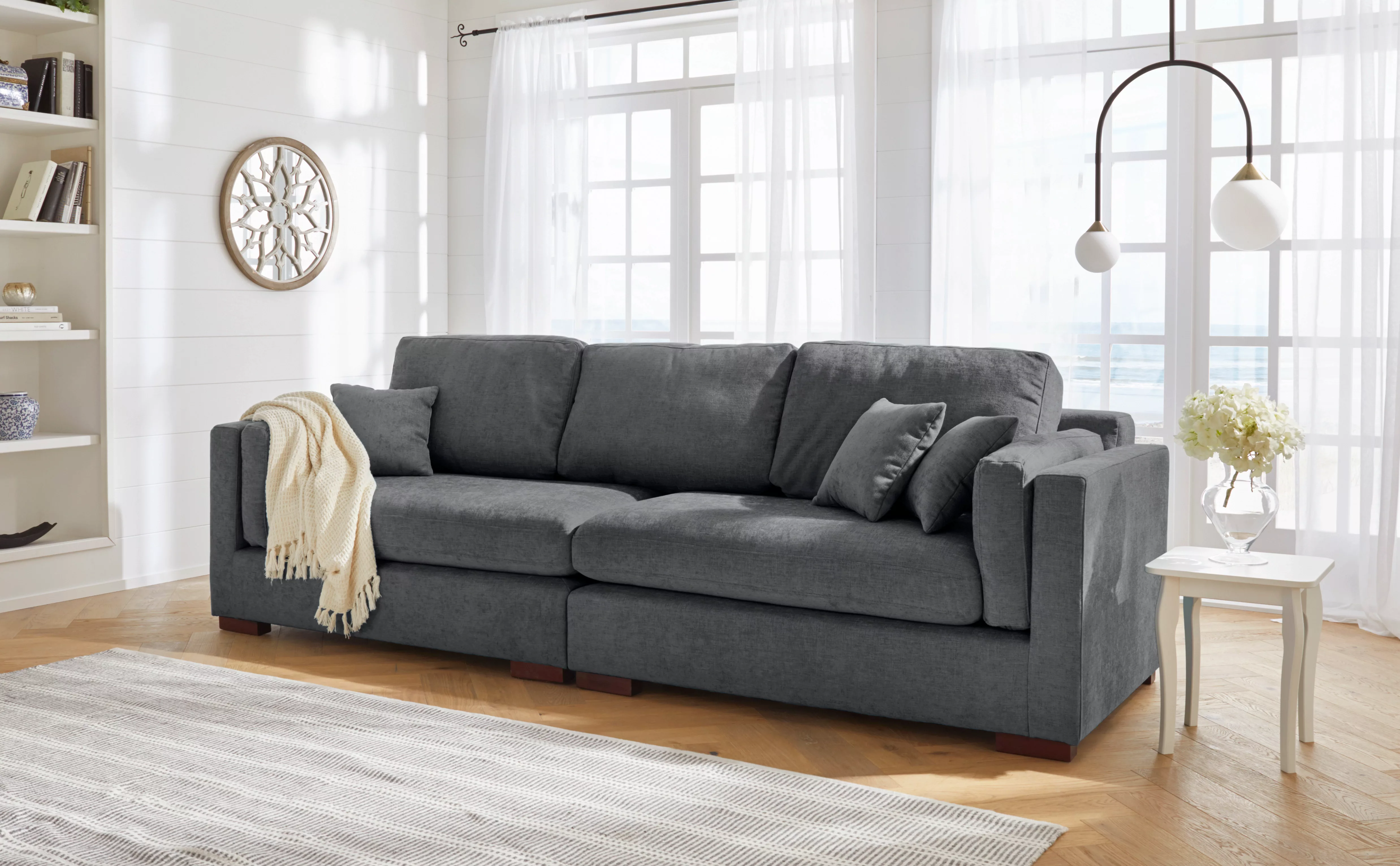 Home affaire Big-Sofa "Fresh Pond", in vielen Bezugsqualitäten und Farben, günstig online kaufen
