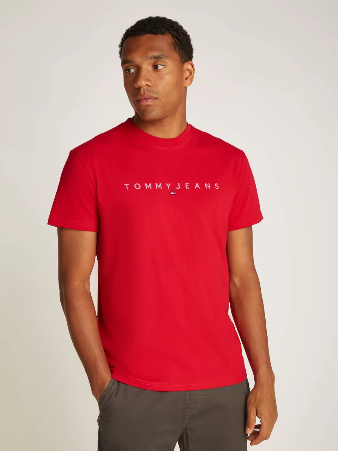 Tommy Jeans T-Shirt "TJM REG LINEAR LOGO TEE EXT" günstig online kaufen