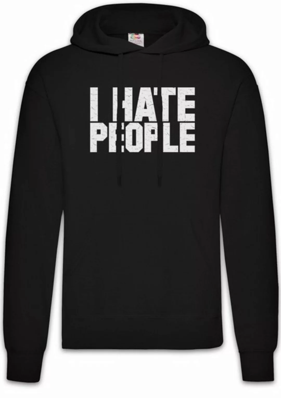 Urban Backwoods Hoodie I Hate People College Style Herren Hoodie Misanthrop günstig online kaufen