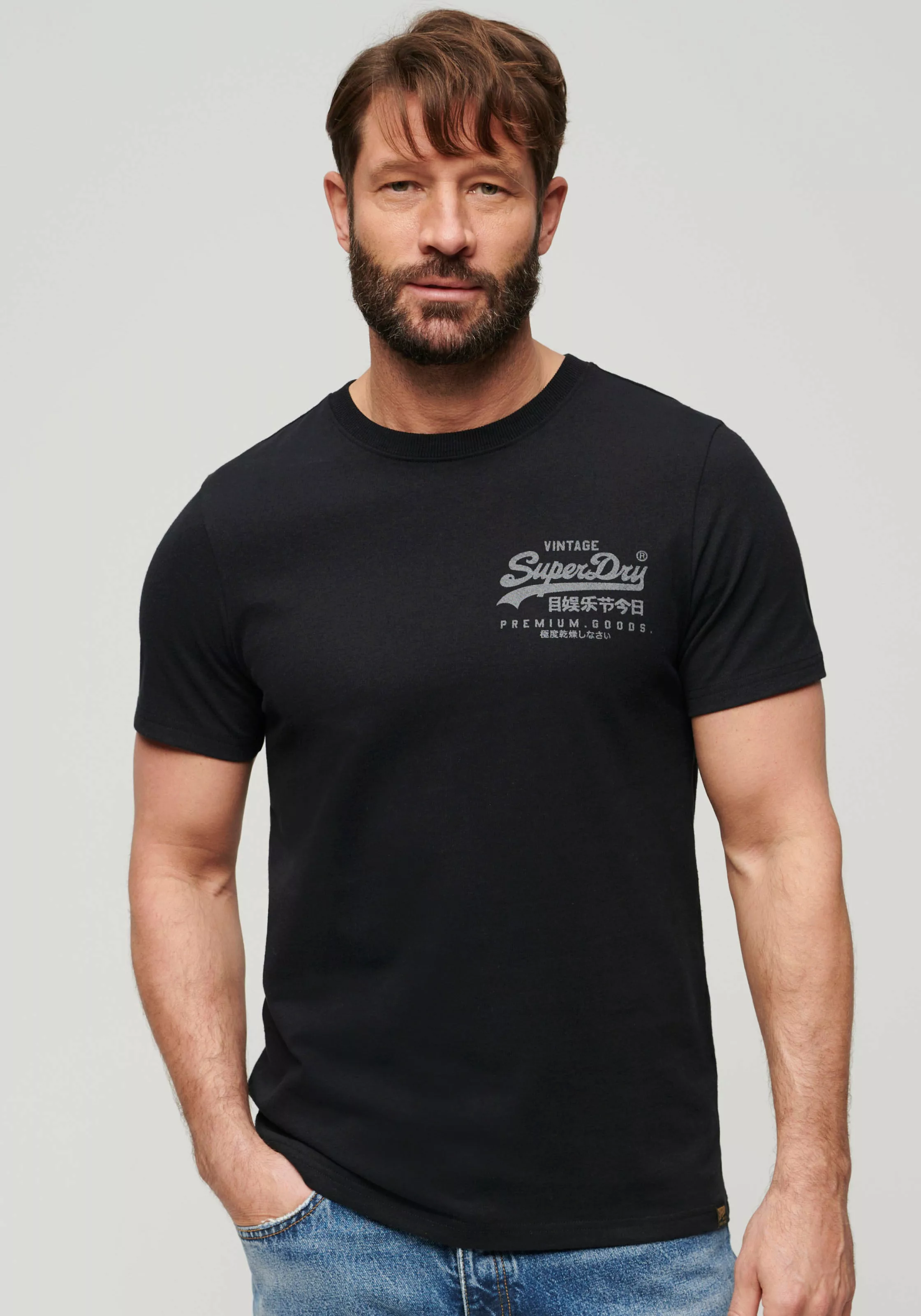 Superdry T-Shirt "CLASSIC VL HERITAGE CHEST TEE" günstig online kaufen