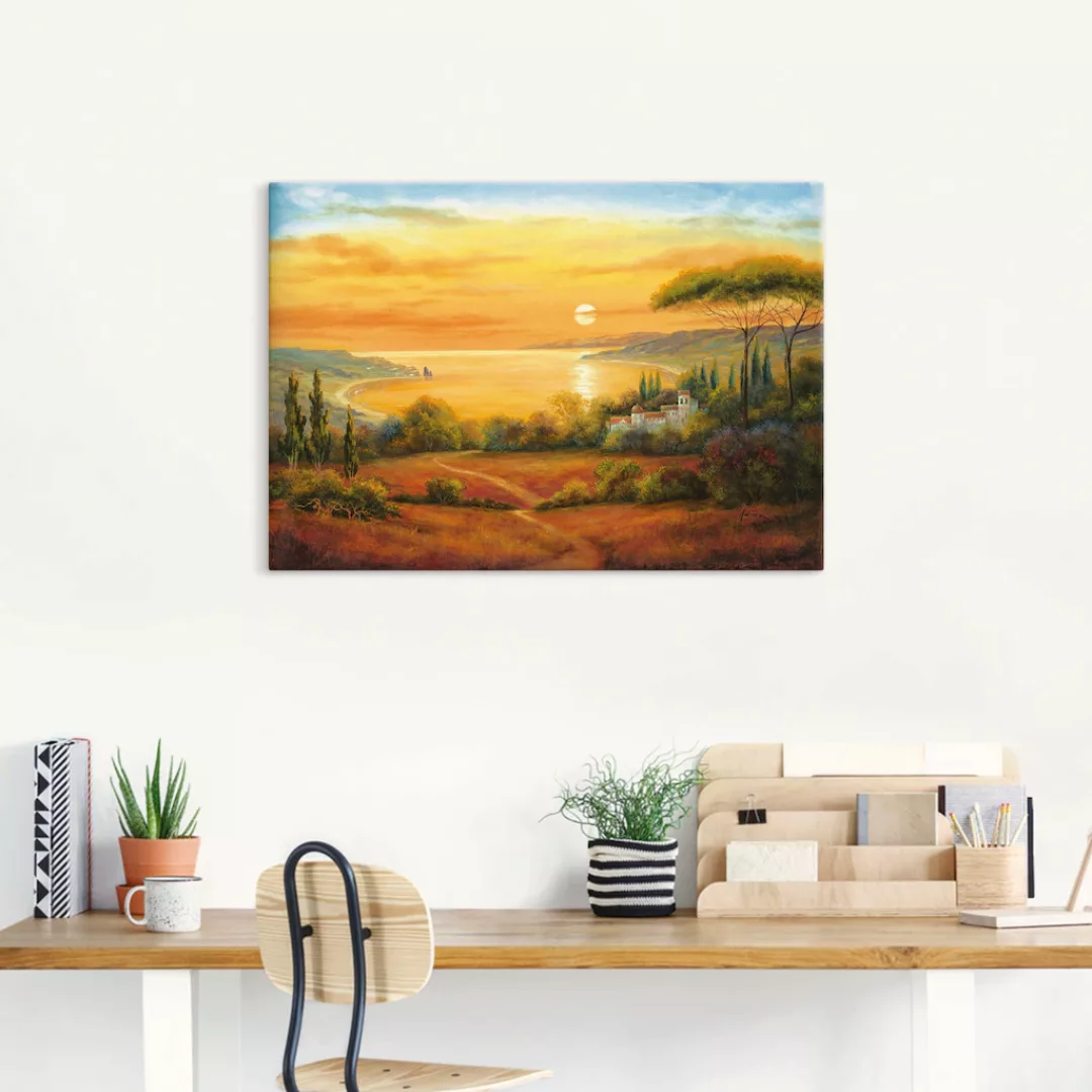 Artland Wandbild »Toskanabucht II«, Europa, (1 St.), als Leinwandbild, Wand günstig online kaufen