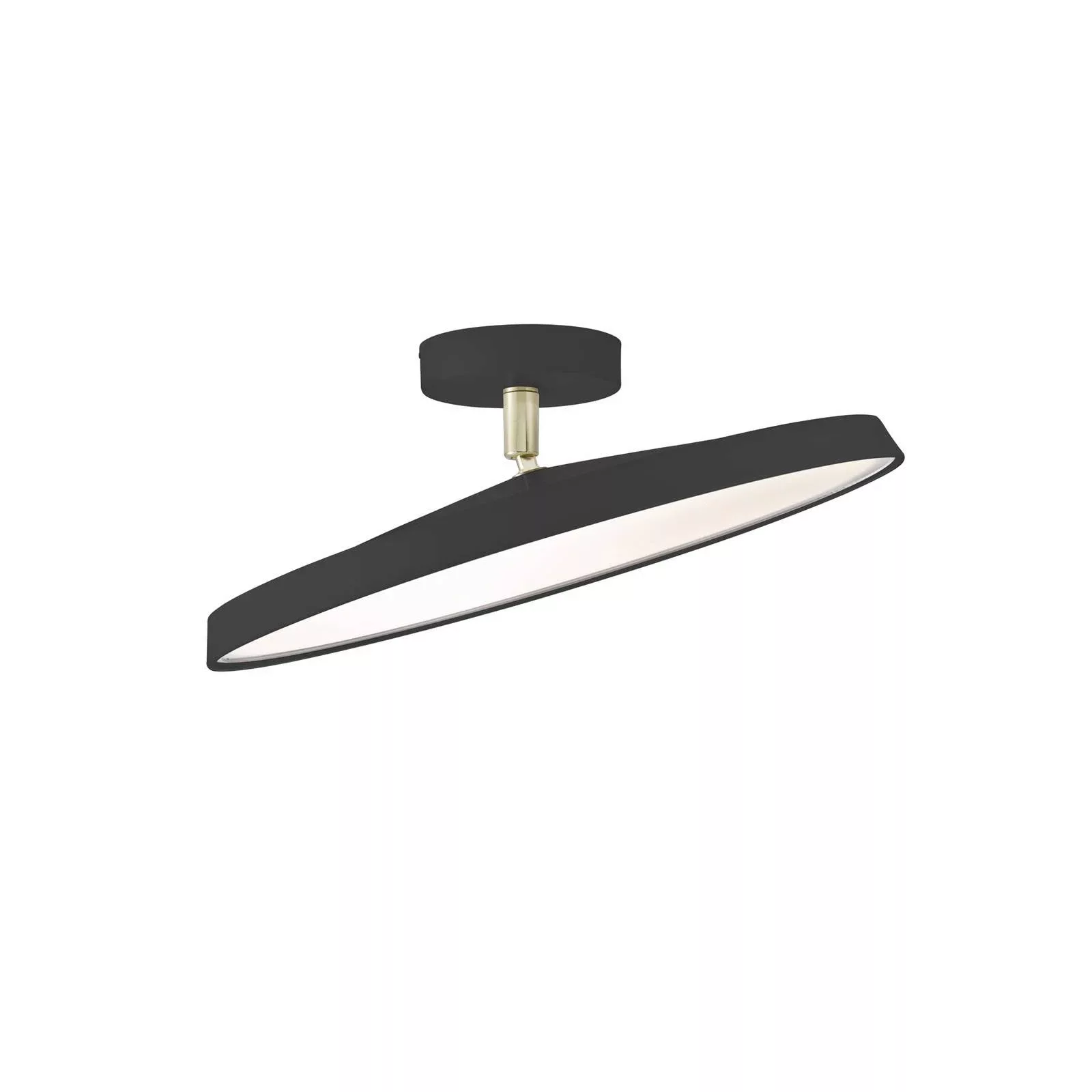 LED-Deckenleuchte Kaito 2 Pro, Ø 40 cm, schwarz, Abstand günstig online kaufen
