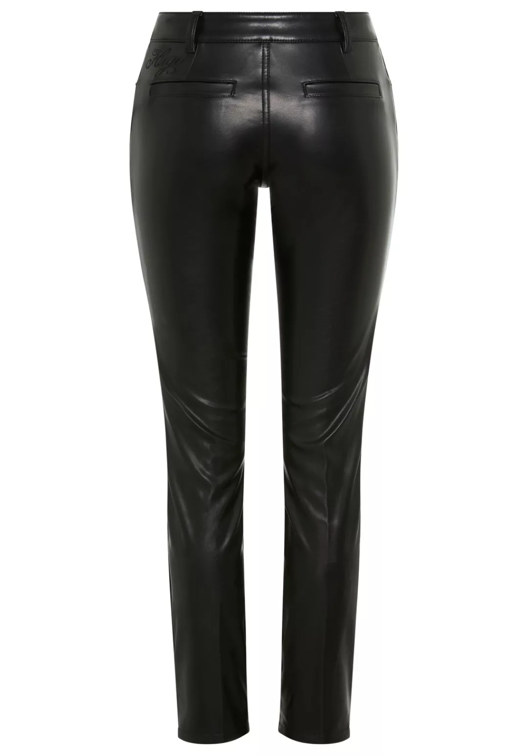 HUGO Blue Lederimitathose "Hilano", Slim Fit, mittlerer Bund günstig online kaufen