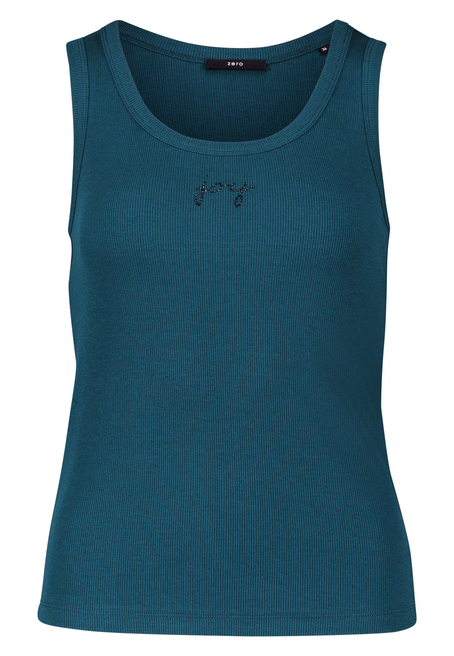 Zero Tanktop "zero Top mit Glitzersteinchen", Plain/ohne Details günstig online kaufen