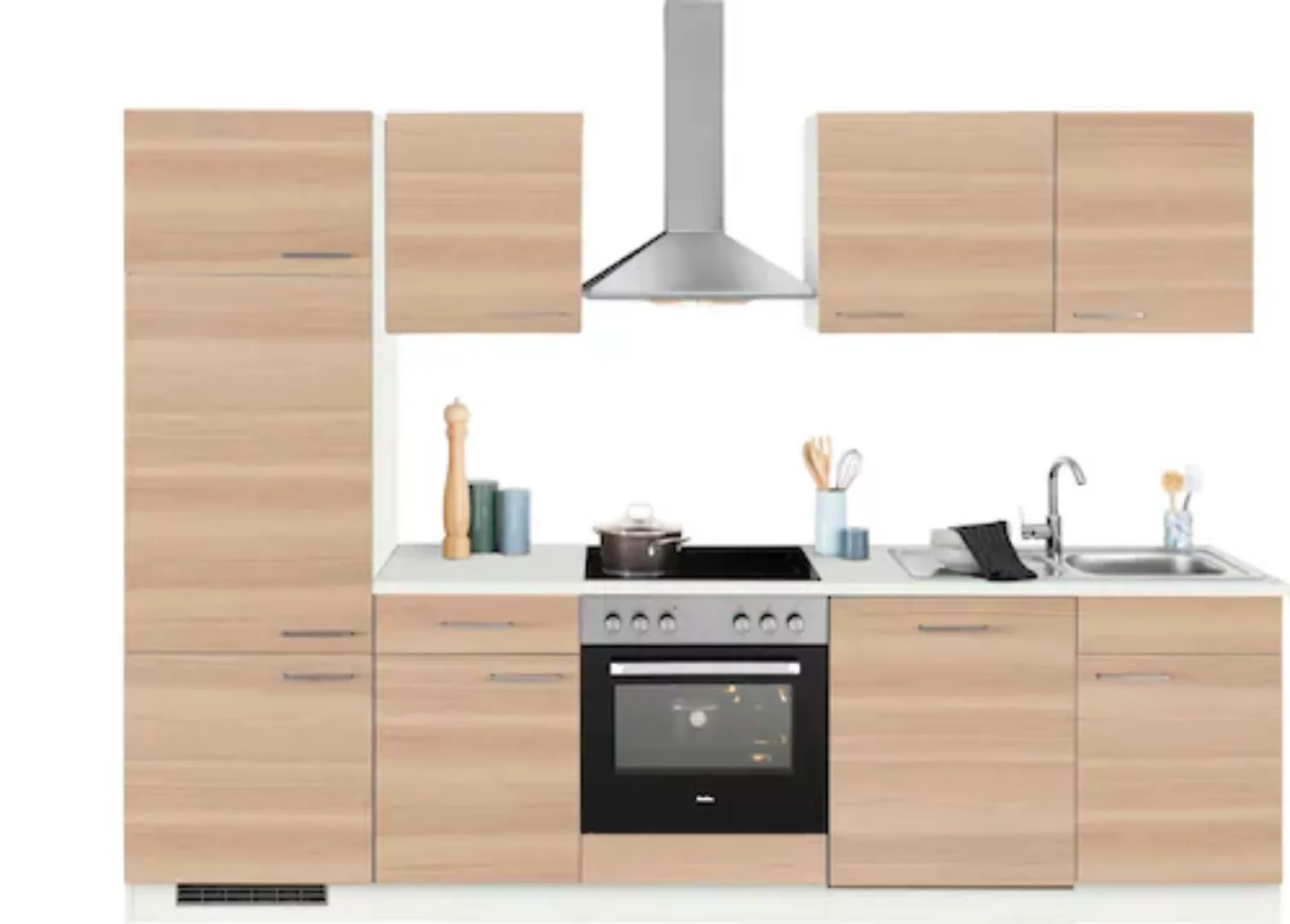 wiho Küchen Küchenzeile "Zell", ohne E-Geräte, Breite 280 cm günstig online kaufen