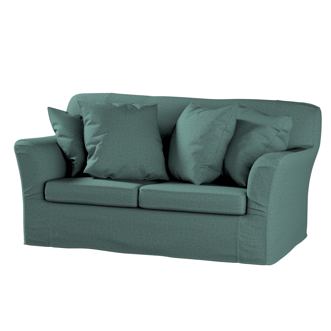 Bezug für Tomelilla 2-Sitzer Sofa nicht ausklappbar, türkis, Sofahusse, Tom günstig online kaufen