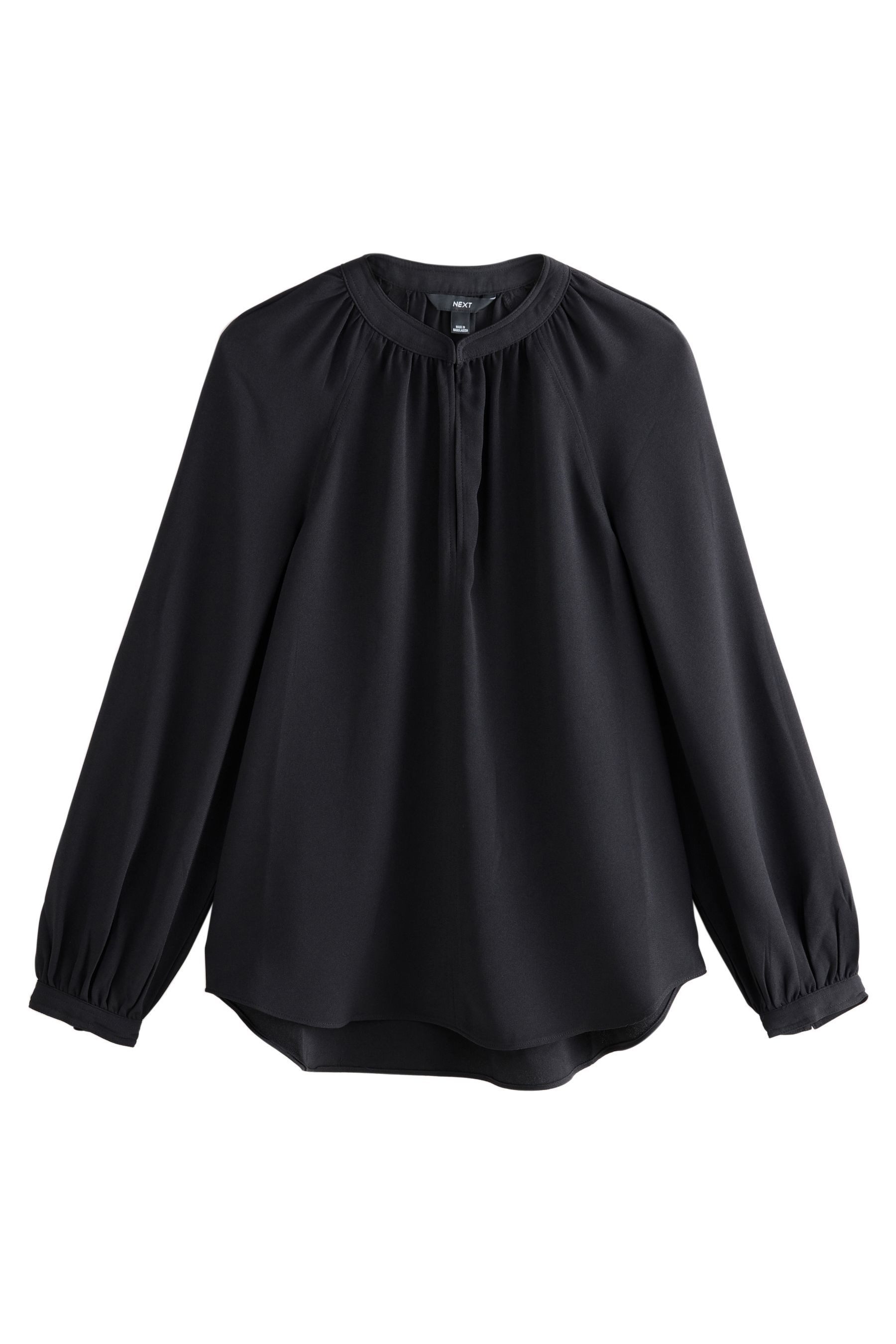 Next Langarmbluse Langärmelige Bluse mit V-Ausschnitt günstig online kaufen