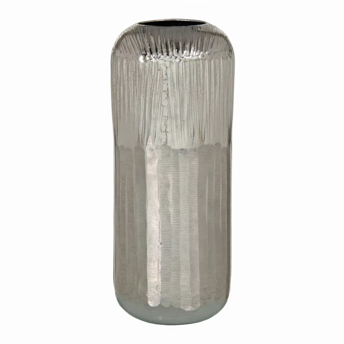 Vase Silber Aluminium 15 X 15 X 38 Cm günstig online kaufen