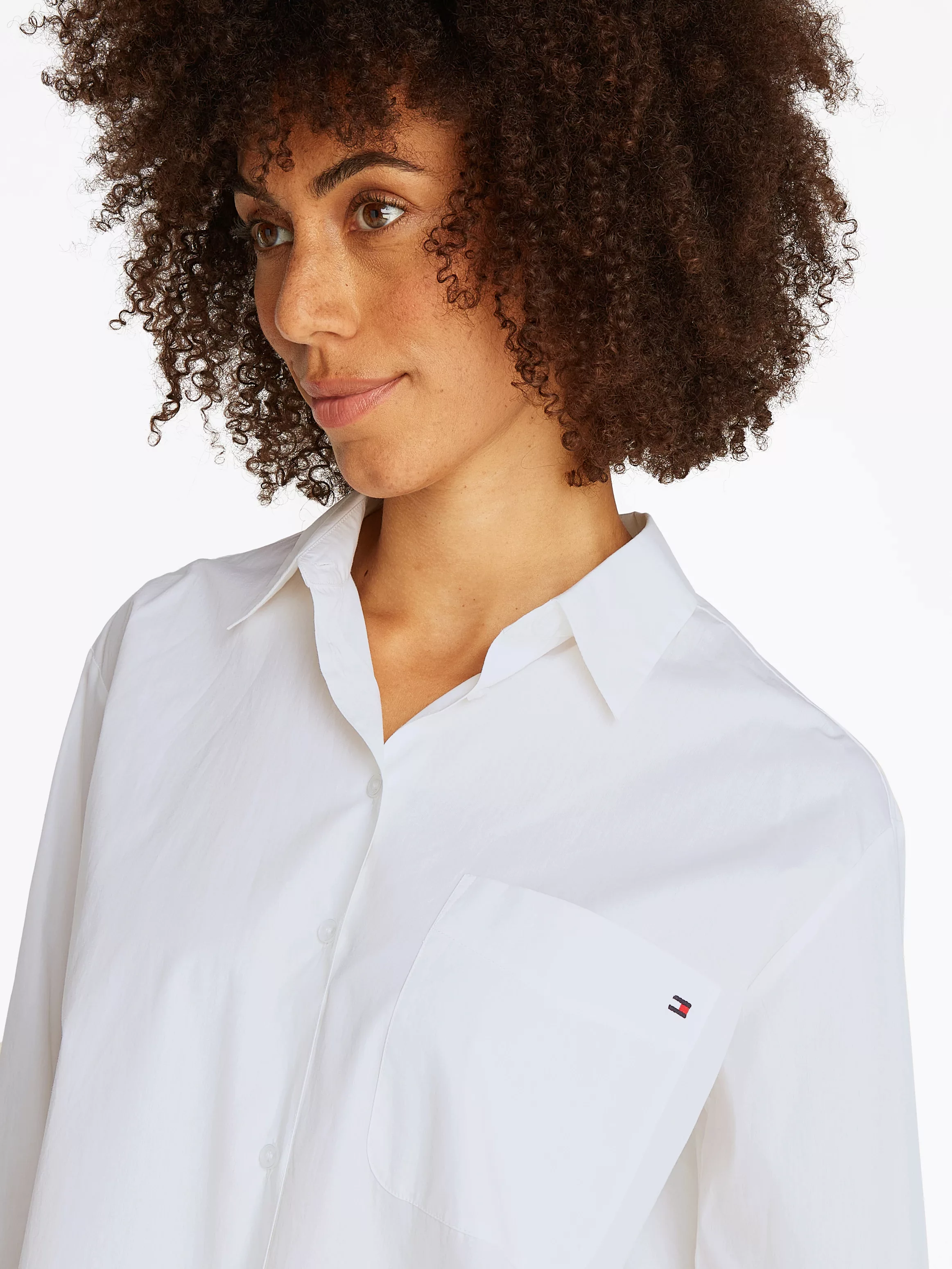 Tommy Hilfiger Hemdbluse "ESS POPLIN EASY FIT SHIRT" günstig online kaufen