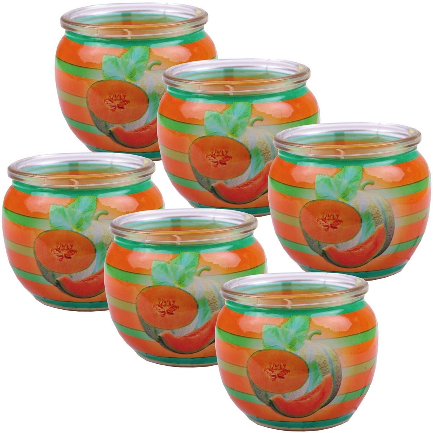 HS Candle Duftkerze Motiv 6er Pack Fresh Melon günstig online kaufen