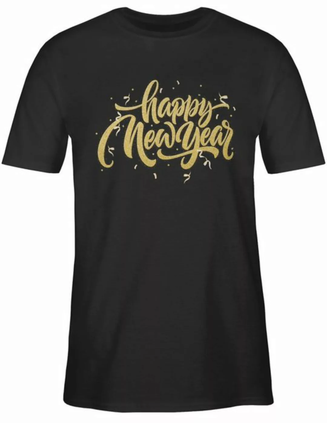 Shirtracer T-Shirt Happy New Year Silvester Erwachsene günstig online kaufen