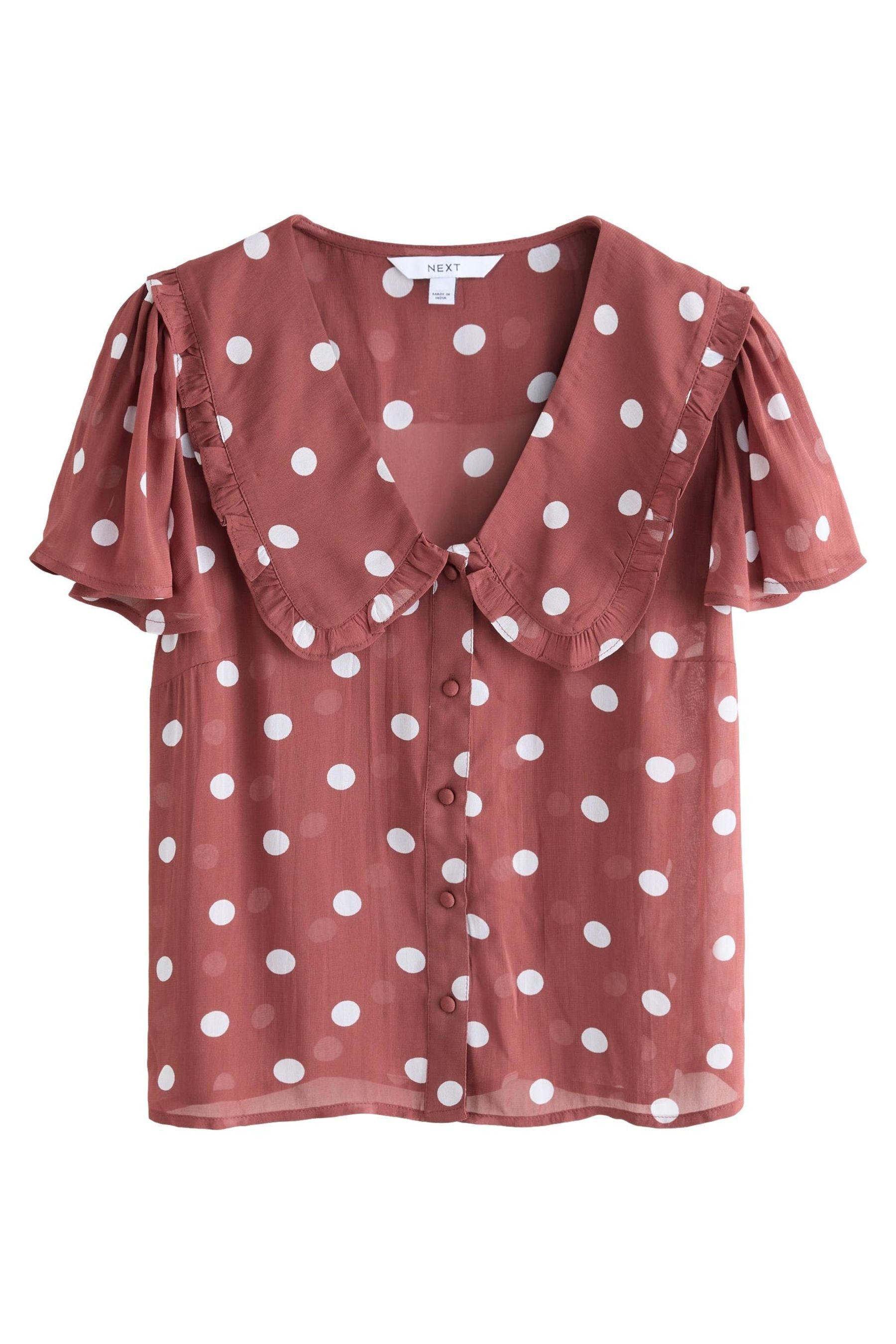 Next Kurzarmbluse Kurzärmlige transparente Bluse mit günstig online kaufen