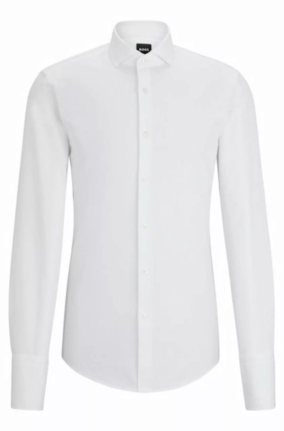 BOSS Businesshemd Slim-Fit Hemd aus strukturierter Baumwolle günstig online kaufen