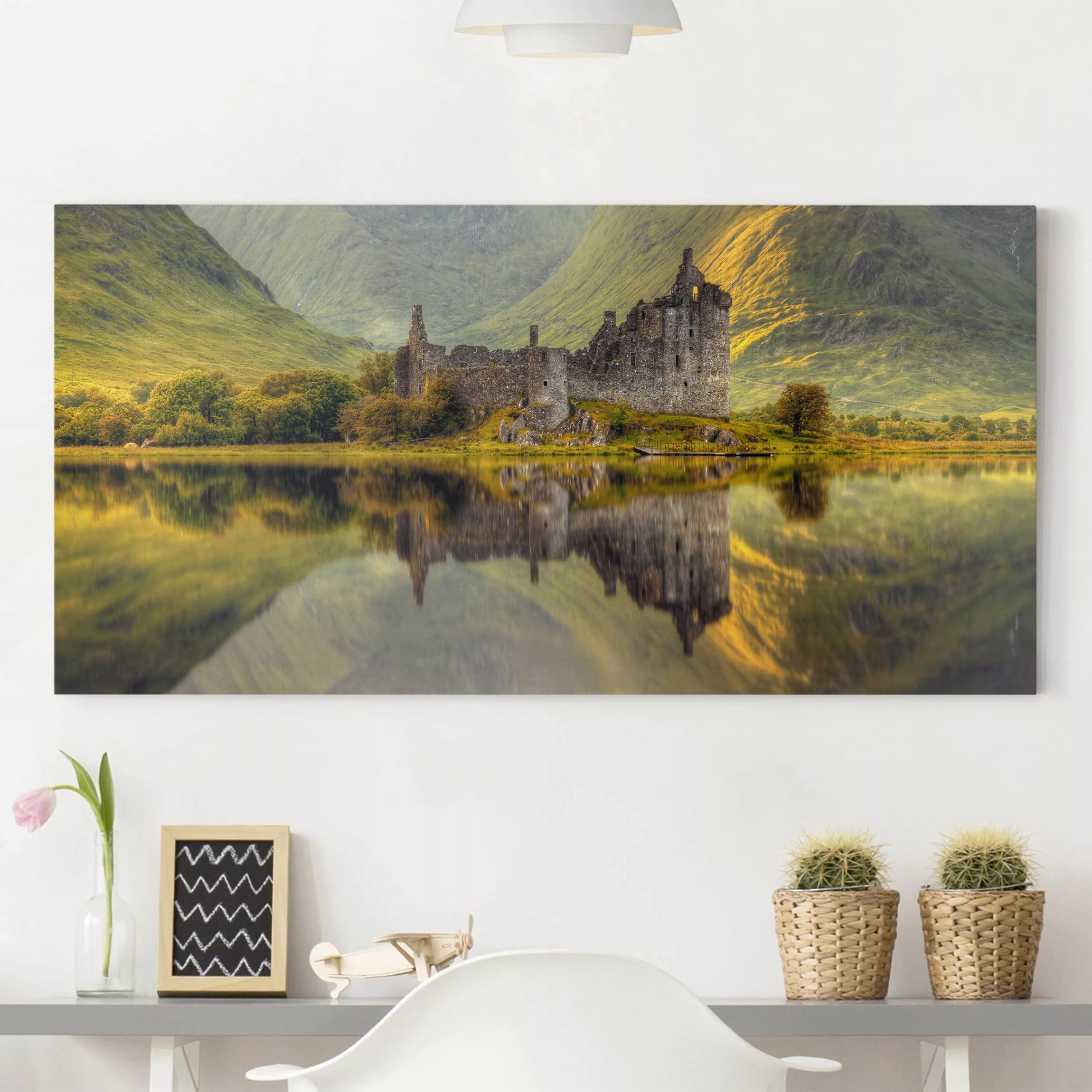 Leinwandbild Natur & Landschaft - Querformat Kilchurn Castle in Schottland günstig online kaufen