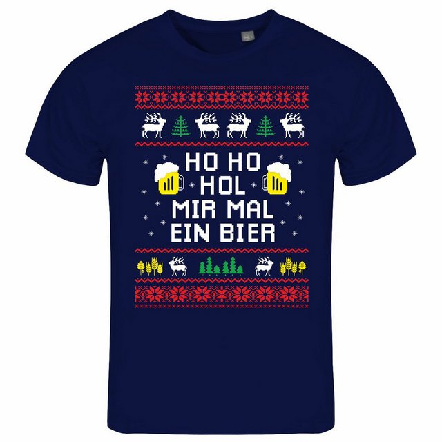 deinshirt Print-Shirt Herren T-Shirt HO HO Hol mir mal ein Bier Funshirt mi günstig online kaufen