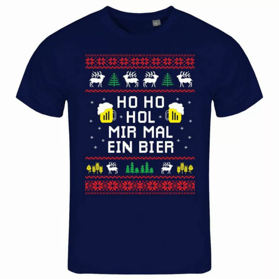 deinshirt Print-Shirt Herren T-Shirt HO HO Hol mir mal ein Bier Funshirt mi günstig online kaufen