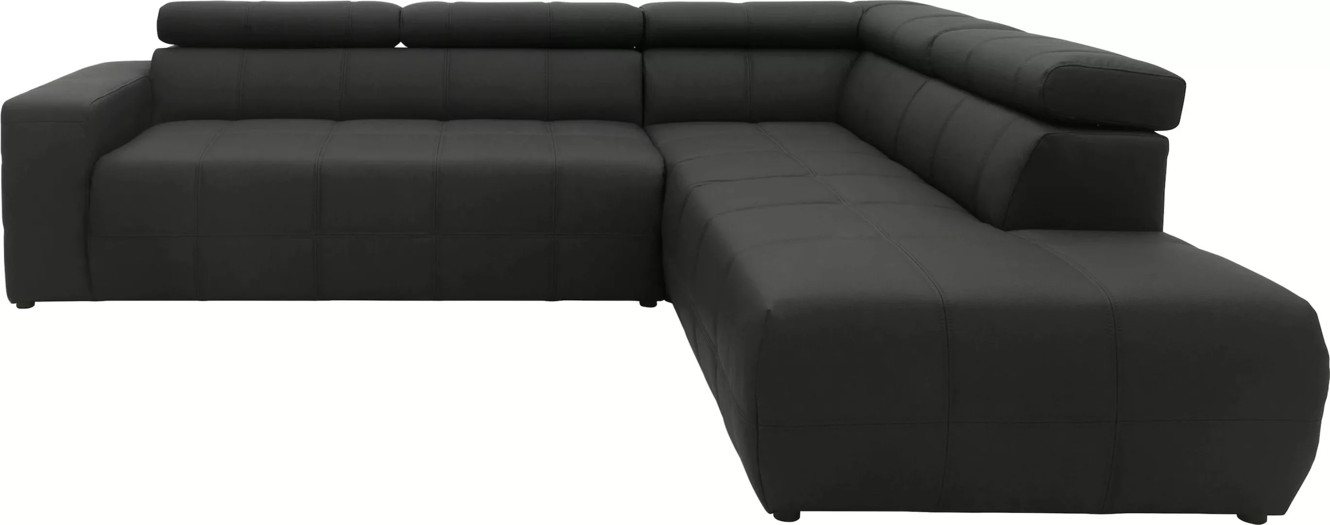 DOMO collection Ecksofa »Brandon L-Form, auch in Leder«, inklusive Kopfteil günstig online kaufen