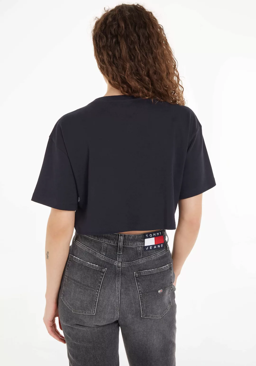Tommy Jeans T-Shirt TJW CLS MODERN PREP FLAG TEE mit Labeldruck auf der Bru günstig online kaufen