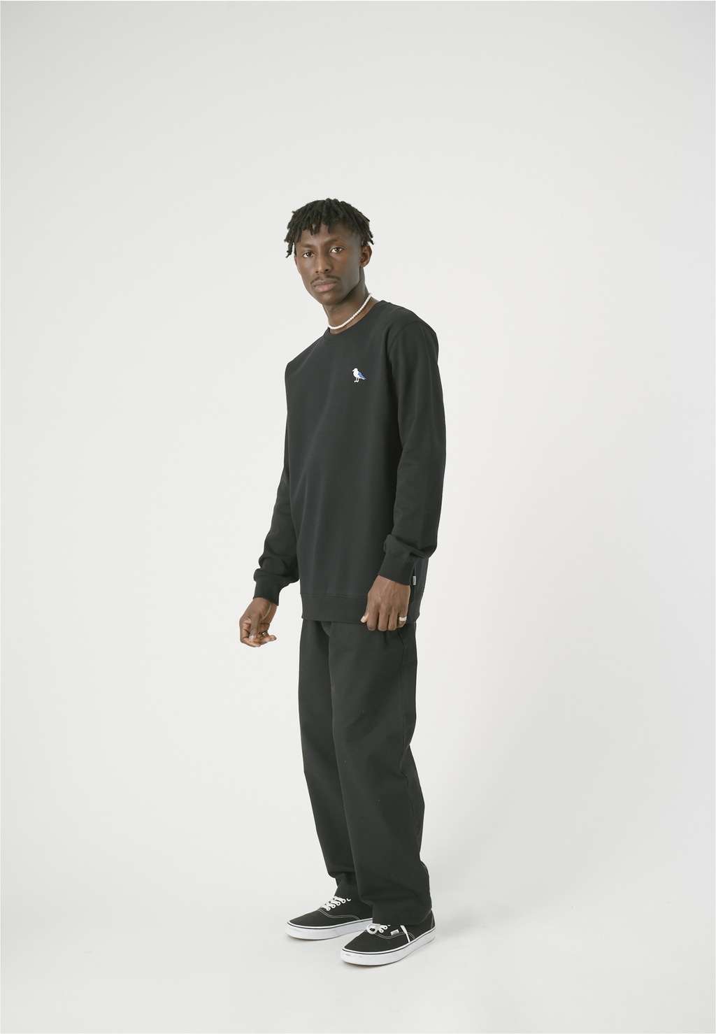 Cleptomanicx Sweatshirt "Embro Gull", mit kleiner Möwen-Stickerei günstig online kaufen