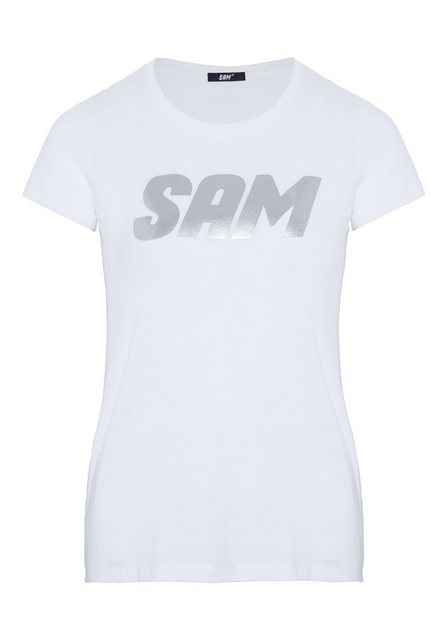 Uncle Sam Print-Shirt mit Metallic-Logo günstig online kaufen
