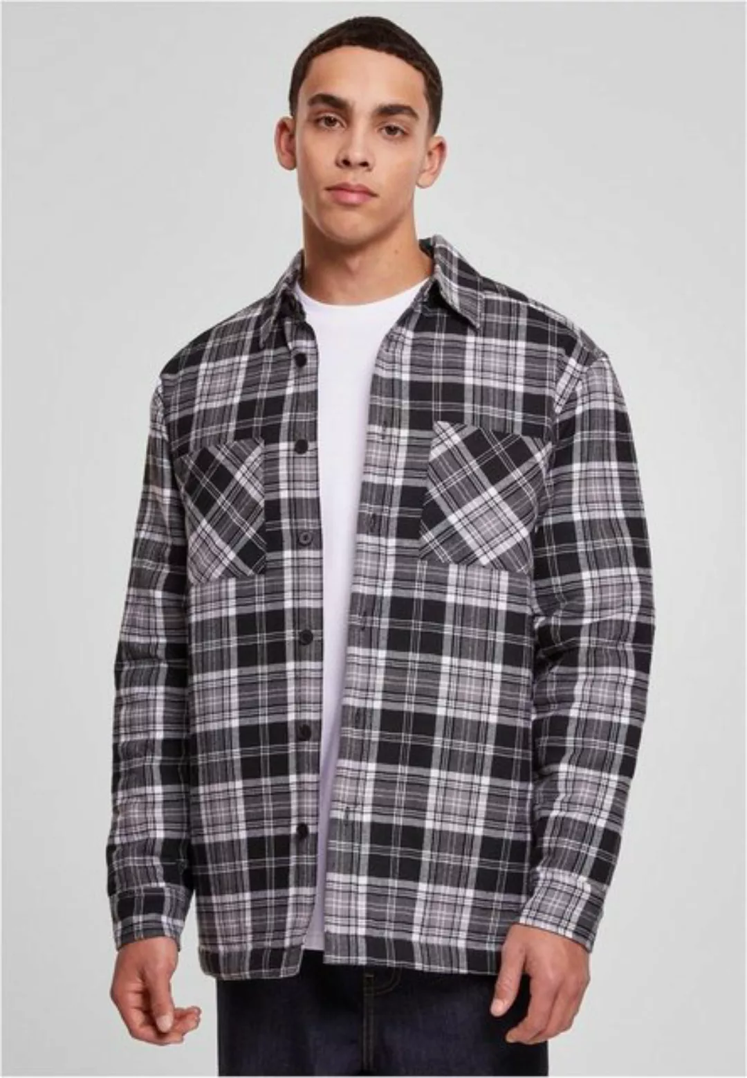 URBAN CLASSICS Outdoorjacke Padded Checked Shirt Jacket günstig online kaufen
