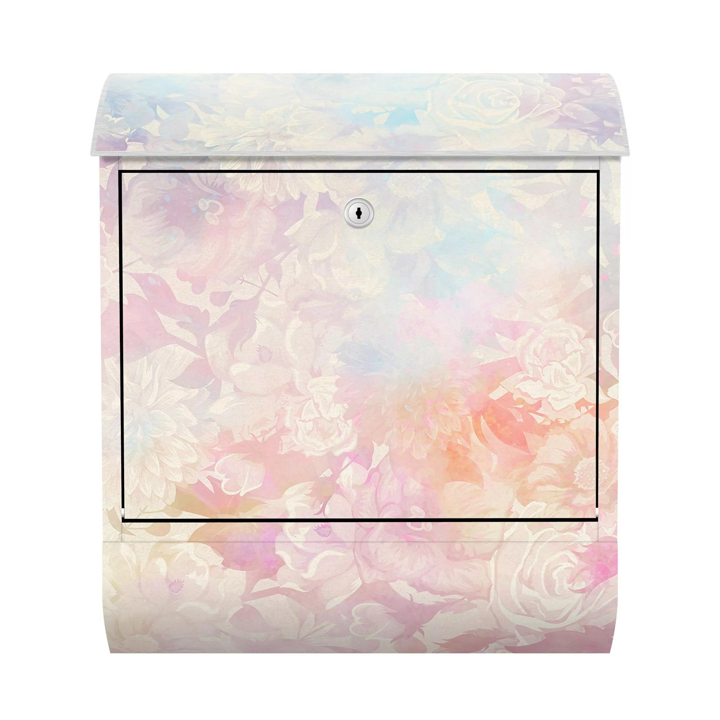 Briefkasten Blumen Zarter Blütentraum in Pastell günstig online kaufen
