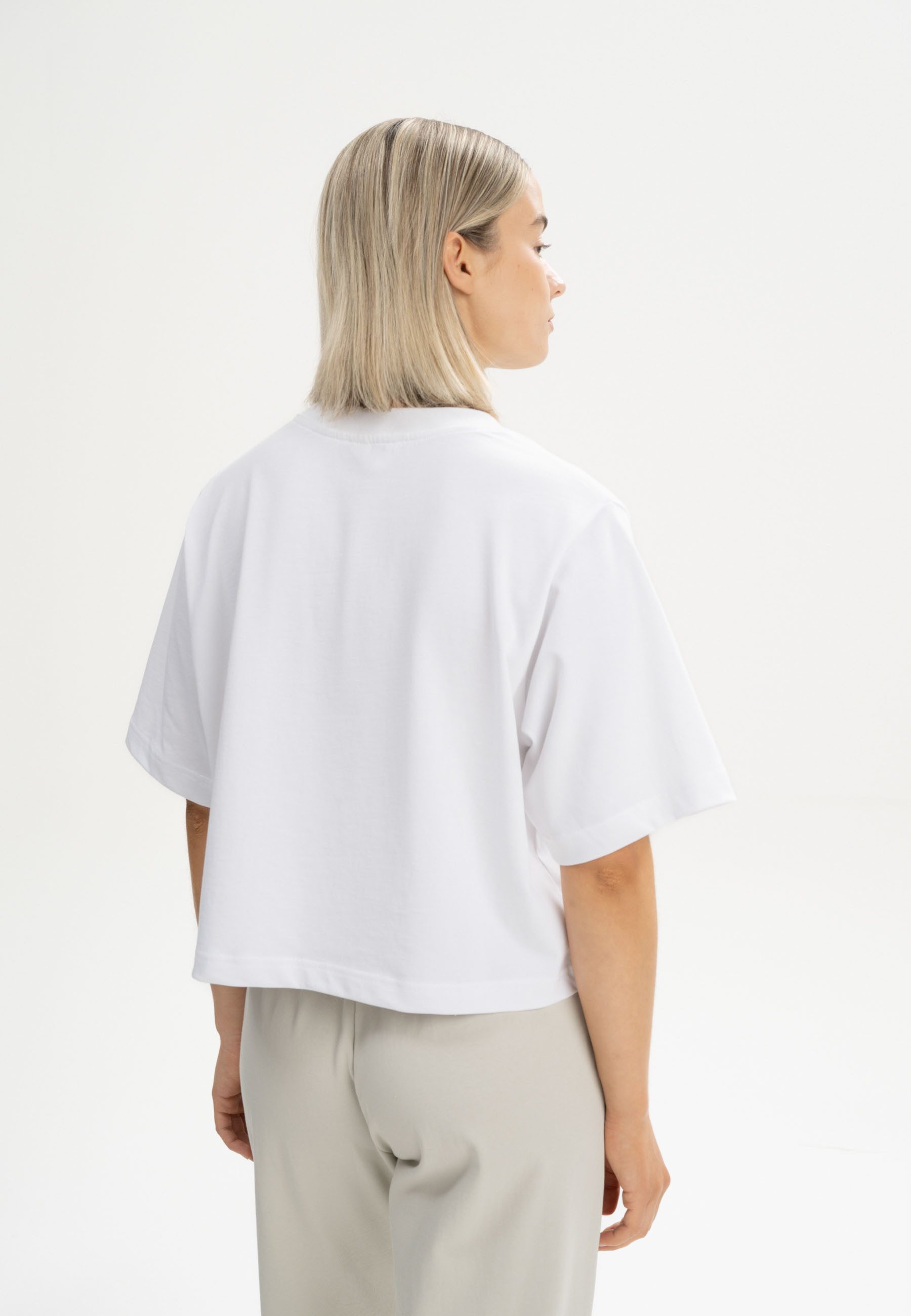MELA Kurzarmshirt Cropped T-Shirt schwer JOSHNA günstig online kaufen