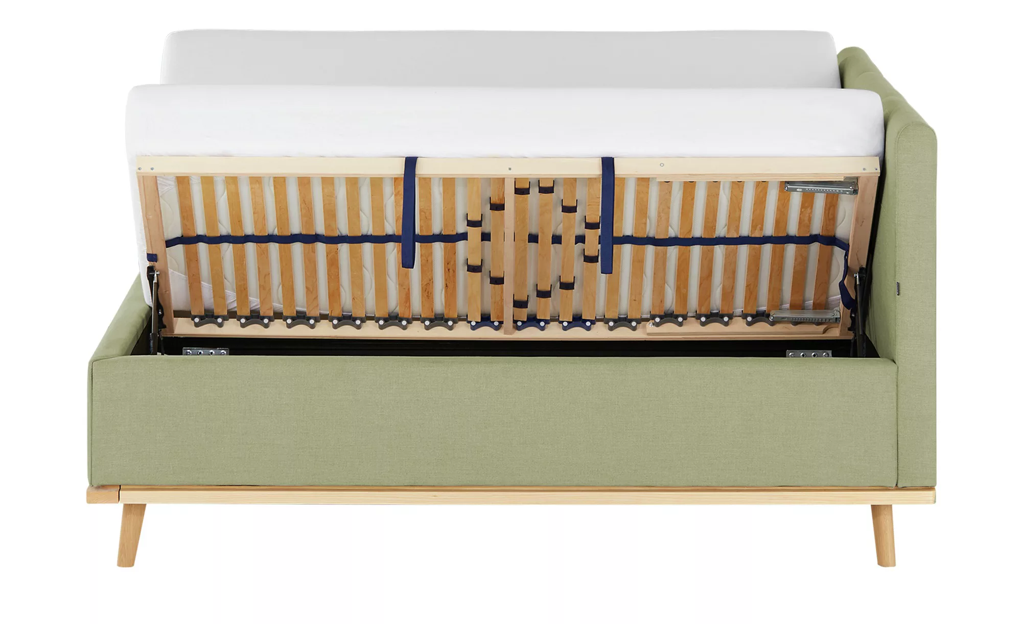 Musterring Polsterbett mit Bettkasten Delphi Variante A ¦ grün ¦ Maße (cm): günstig online kaufen