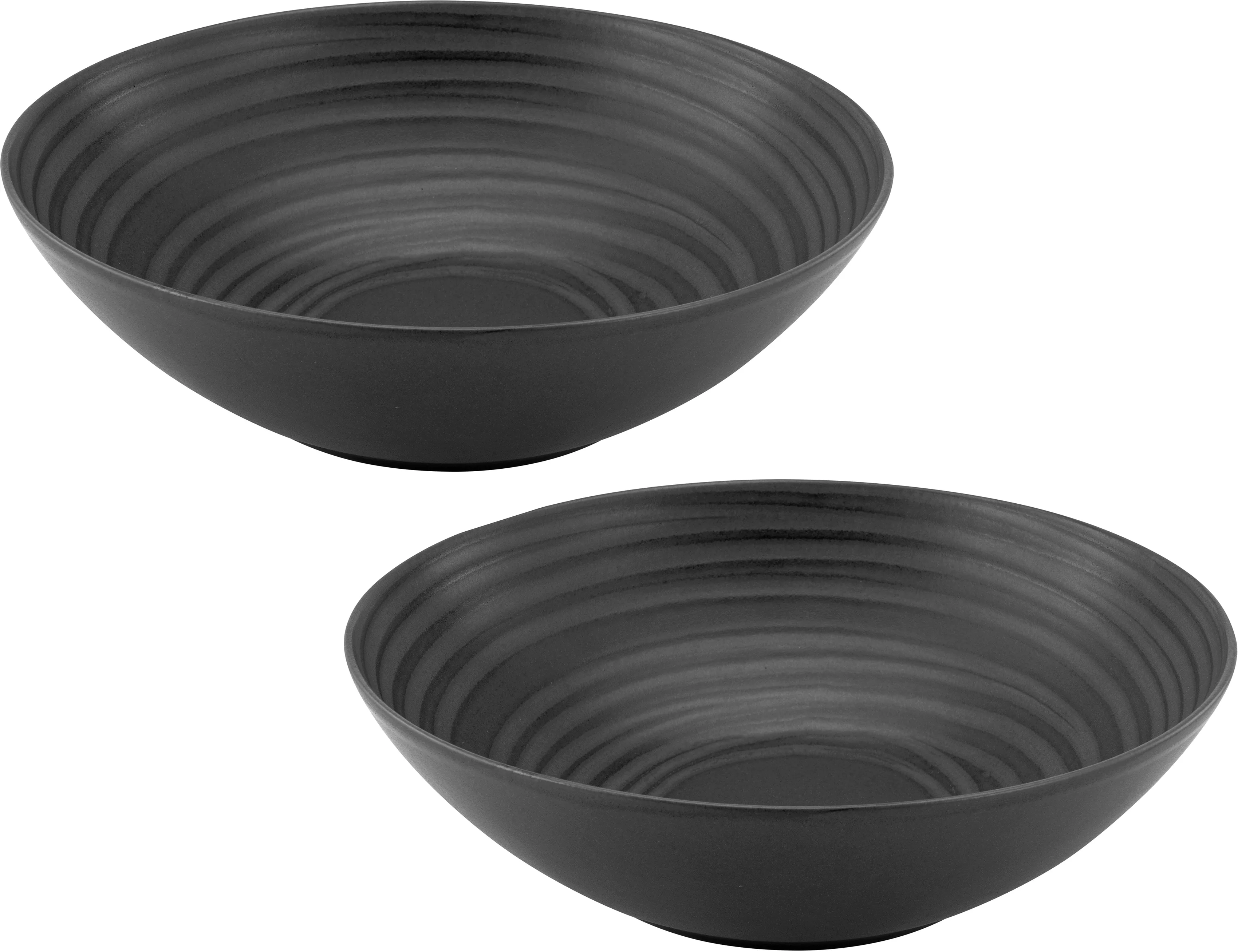 CreaTable Salatschale LAVA STONE dunkelgrau Steinzeug D: ca. 24 cm günstig online kaufen