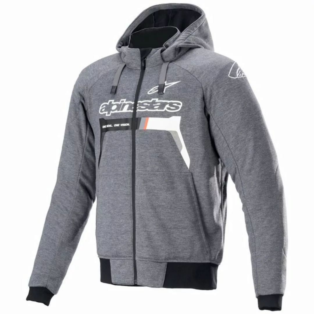 Alpinestars Motorradjacke Alpinestars Chrome Ignition Hoodie dunkelgrau / w günstig online kaufen