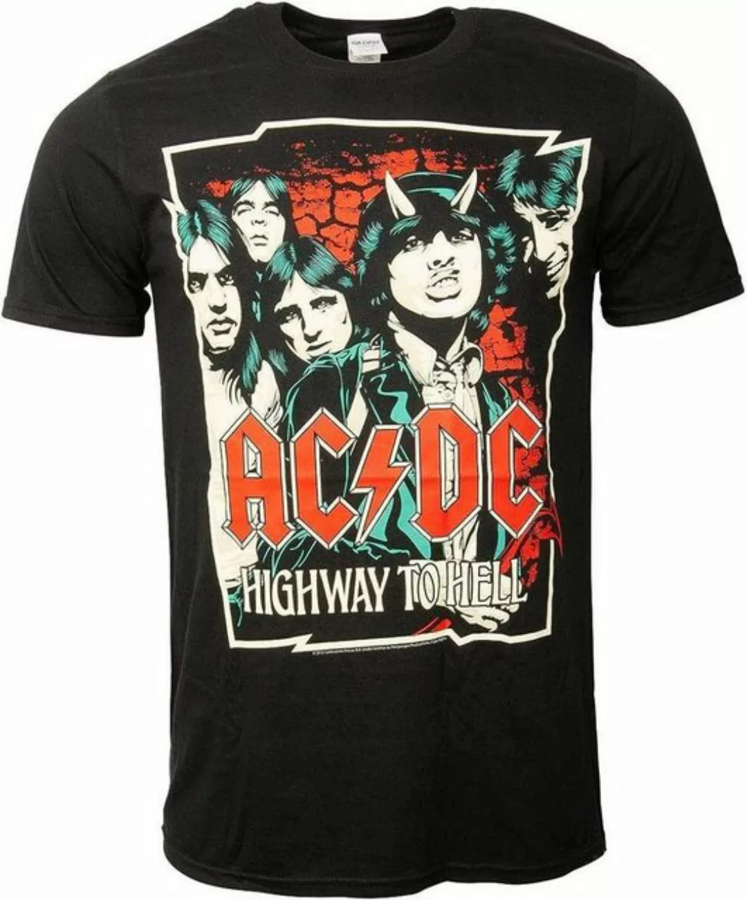AC/DC Print-Shirt AC/DC Highway to Hell T-Shirt Schwarz S M L XL XXL AC/DC günstig online kaufen