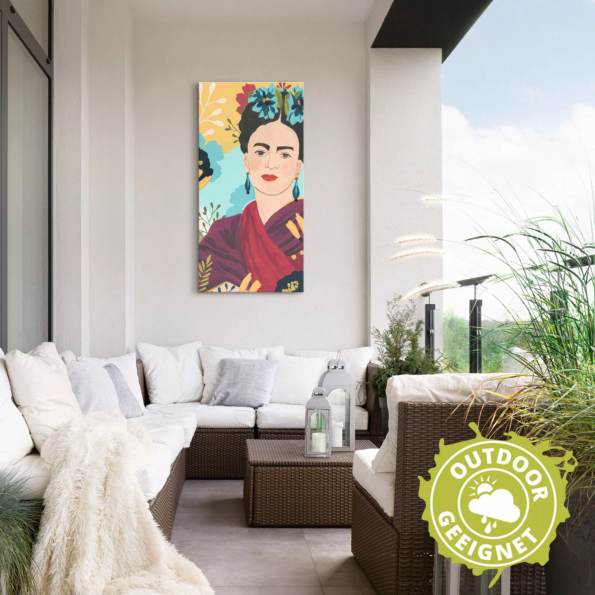 Artland Alu-Dibond-Druck "Fridas Garten Collektion B", Bilder von Frauen, ( günstig online kaufen