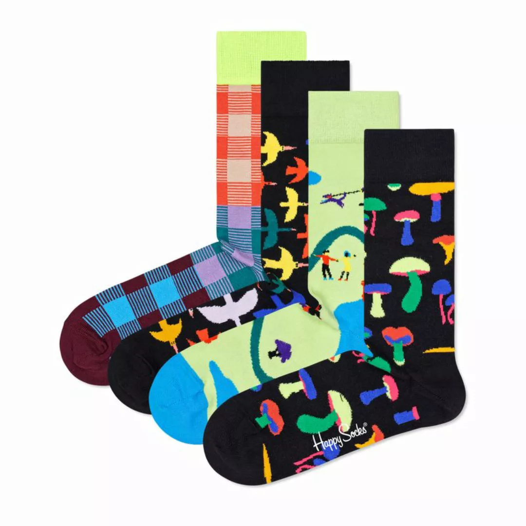 Happy Socks 4er Pack Unisex Socken - Geschenkbox, gemischte Farben Into The günstig online kaufen