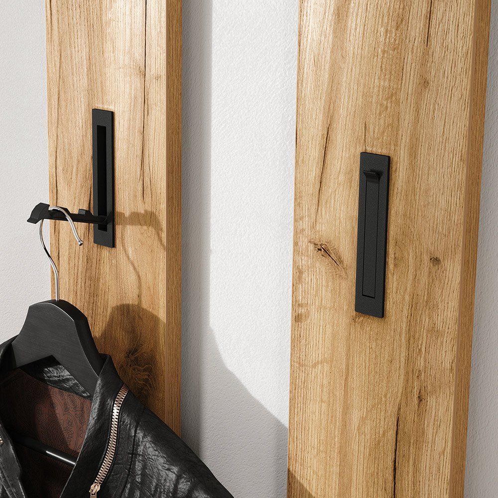 Lomadox Garderobenpaneel ABERDEEN-01, mit ausklappbaren Haken, günstig online kaufen