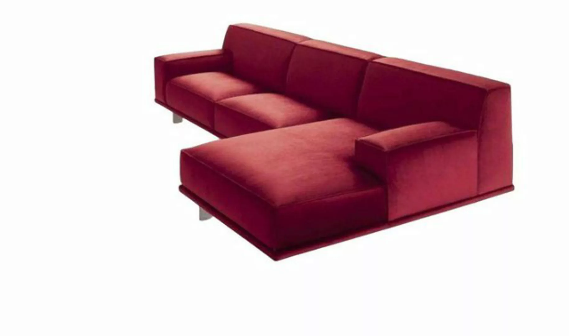 JVmoebel Ecksofa Rote Wohnlandschaft Sofas Eckcouch Textilpolster Design Ec günstig online kaufen