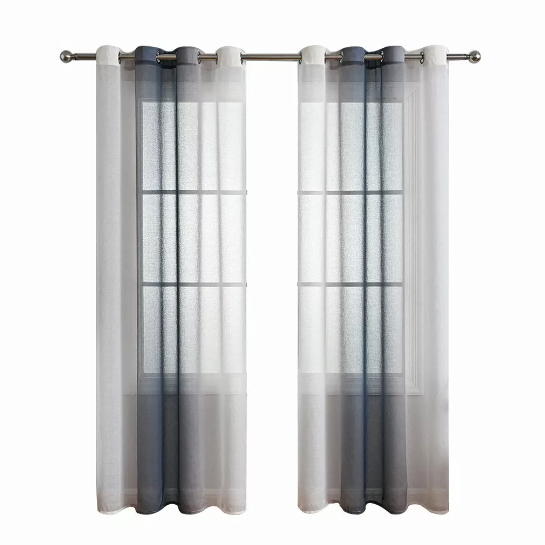 NUODWELL Gardine 2er Set Voile Vorhänge, günstig online kaufen