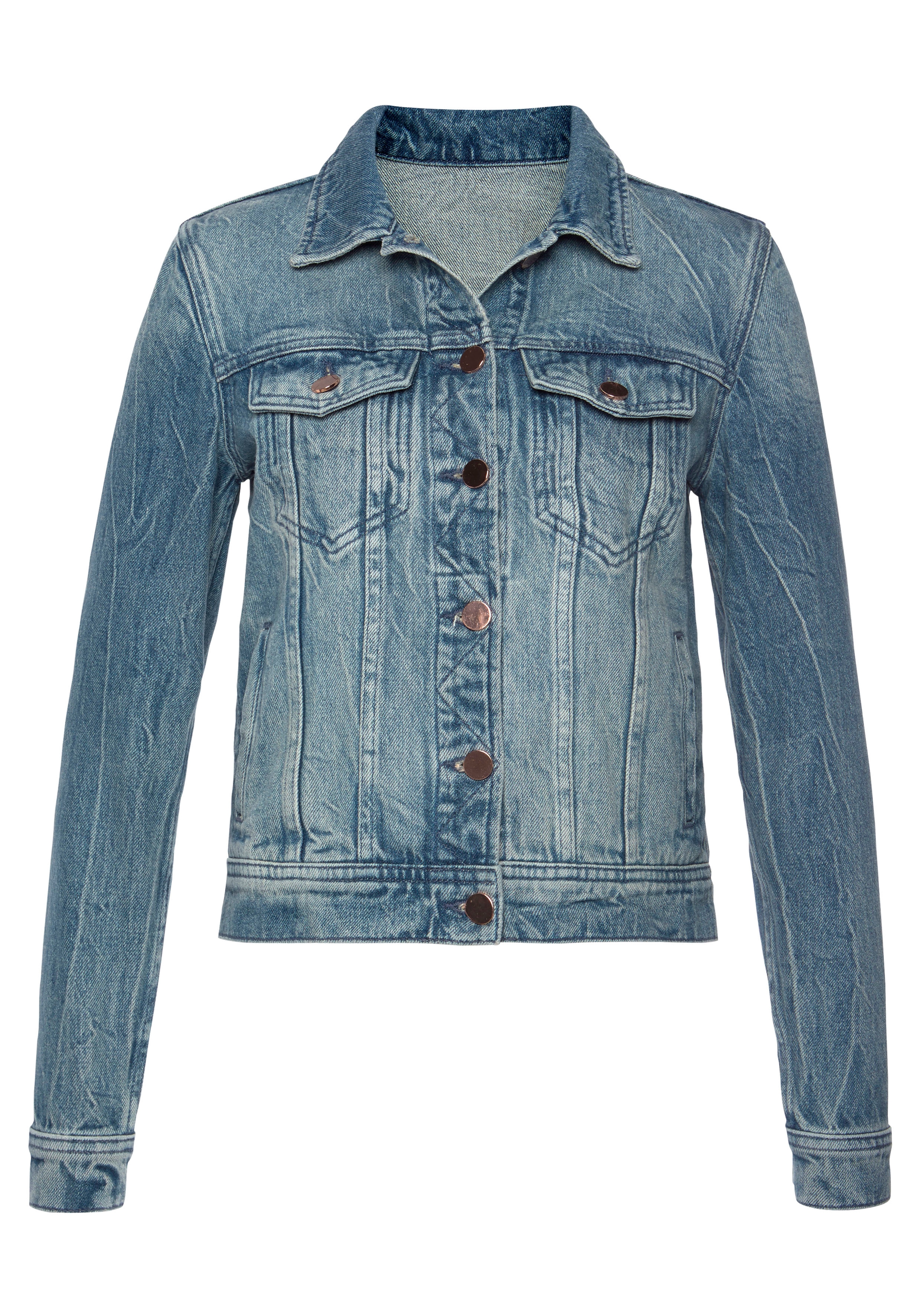 LASCANA Jeansjacke mit zwei Pattentaschen günstig online kaufen