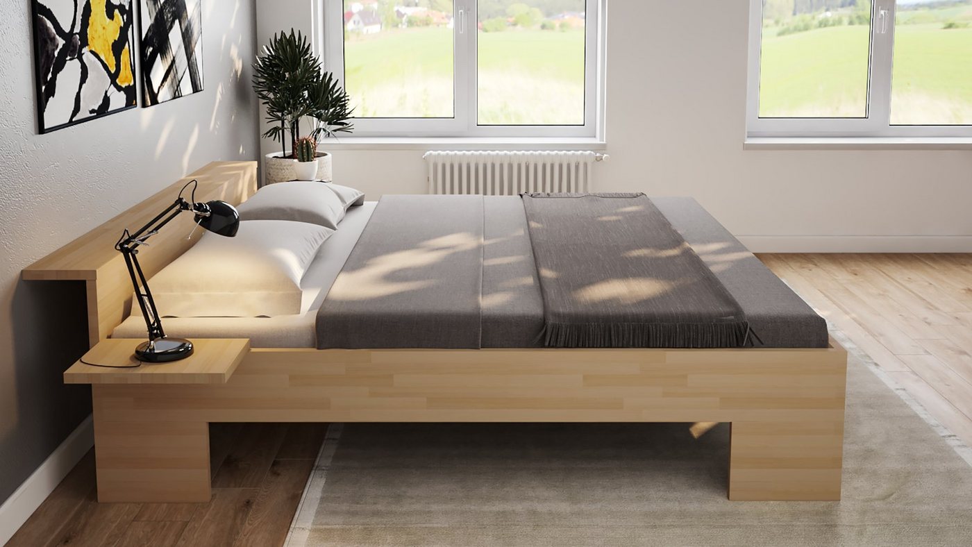 bv-vertrieb Massivholzbett Komfortbett Buche 27mm Ehebett Hotelbett Doppelb günstig online kaufen