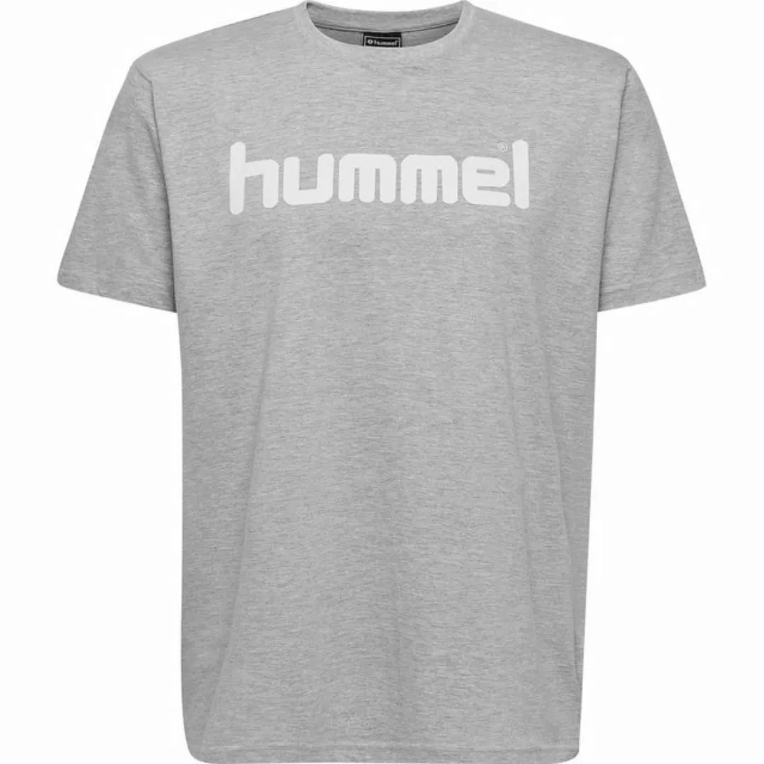 hummel T-Shirt Logo T-Shirt Sport Kurzarm Rundhals Shirt aus Baumwolle HMLG günstig online kaufen