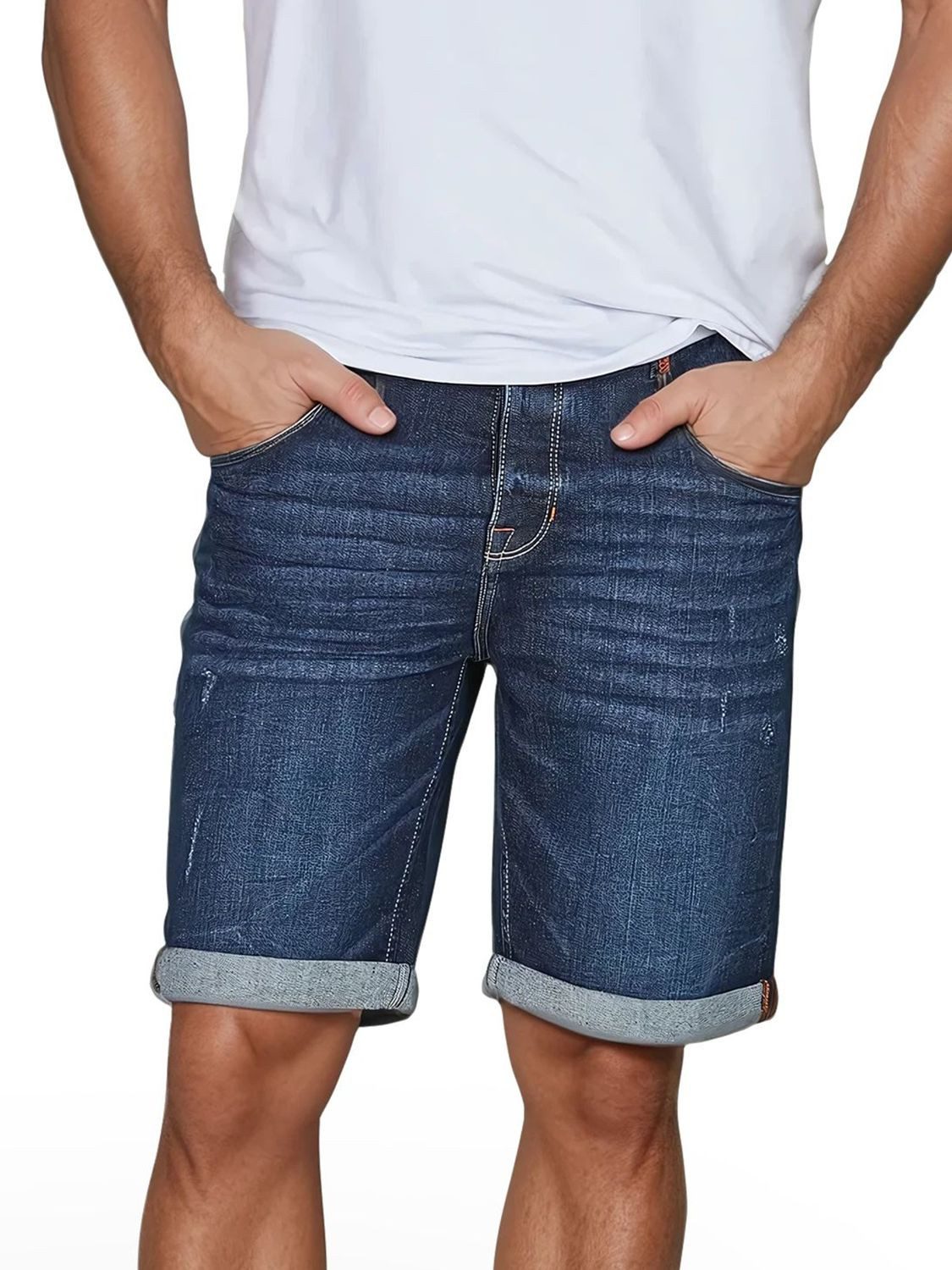 riverso Jeans Shorts Herren Stretch Kurz Regular Fit RIVTom günstig online kaufen
