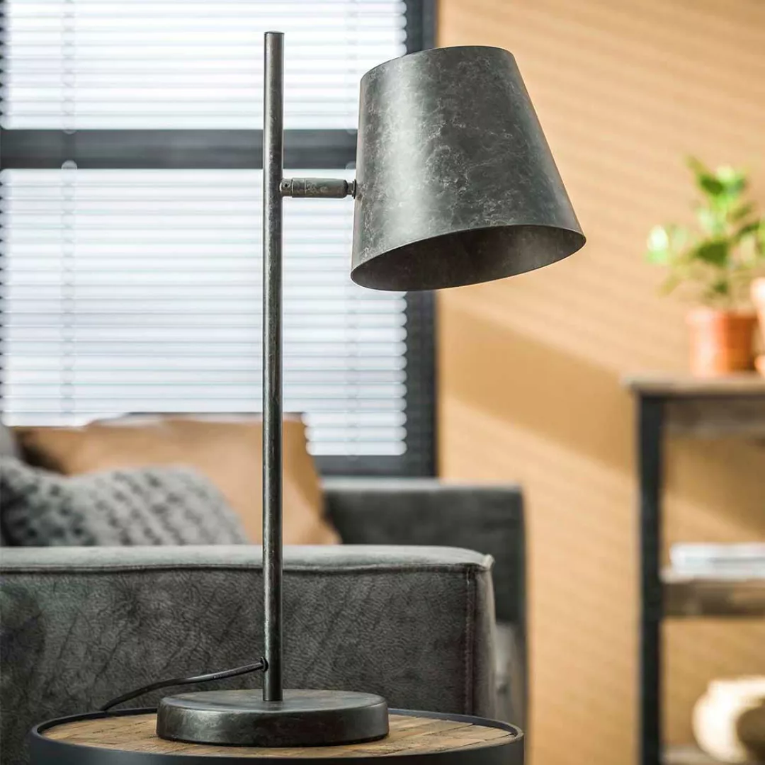 Tischlampe in Anthrazit Loft Design günstig online kaufen