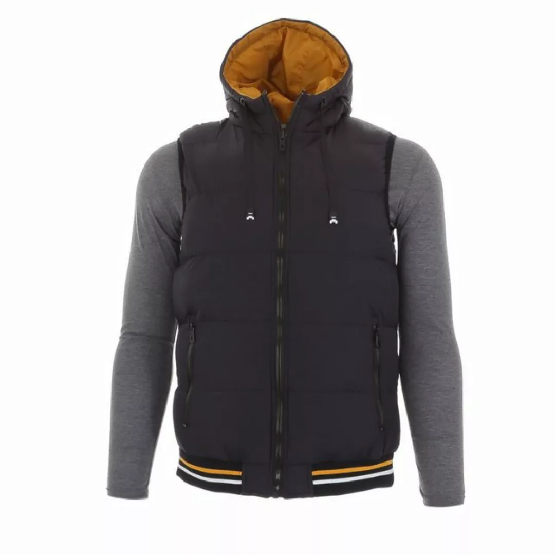 Ital-Design Wendejacke Herren Freizeit Weste Kapuze Beidseitig Tragbar Jack günstig online kaufen