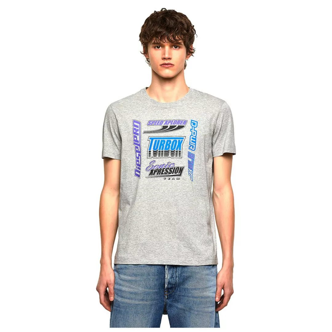 Diesel Diegos K38 Kurzärmeliges T-shirt 2XL Grey Melange (No Bros) günstig online kaufen