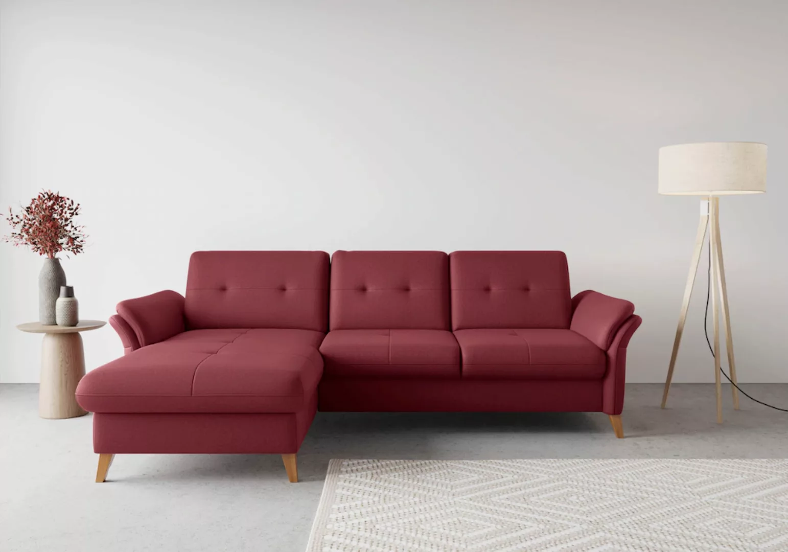 sit&more Ecksofa "Göteborg", Sitztiefenverstellung und Federkern, wahlweise günstig online kaufen